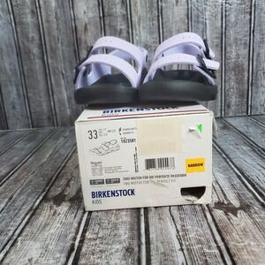 Birkenstock Youth Mogami Purple Fog Black Narrow Fit 1023581 Size 2Y EU 33